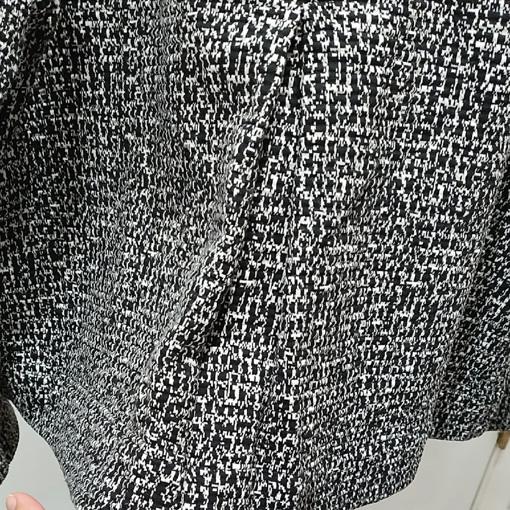 Charter Club Black and White Textured Blazer - Picture 5 of 5